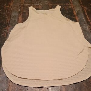 Apana Women's Yellow Textured Tank Top